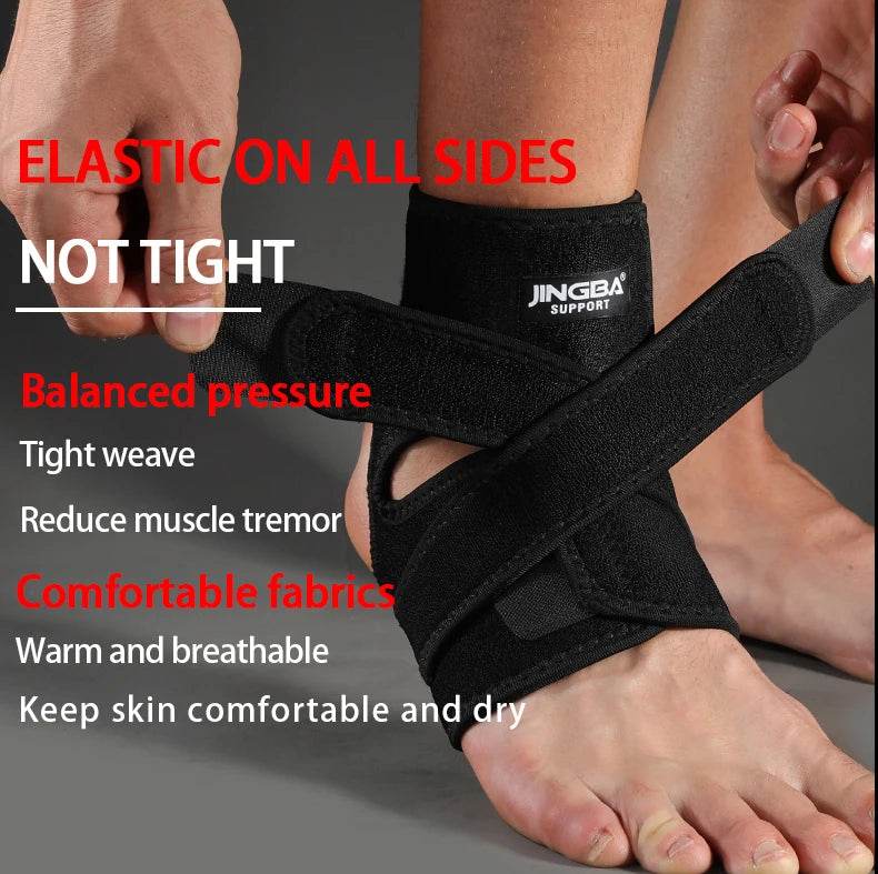Adjustable Compression Ankle Brace for Sports Protection - Estalios
