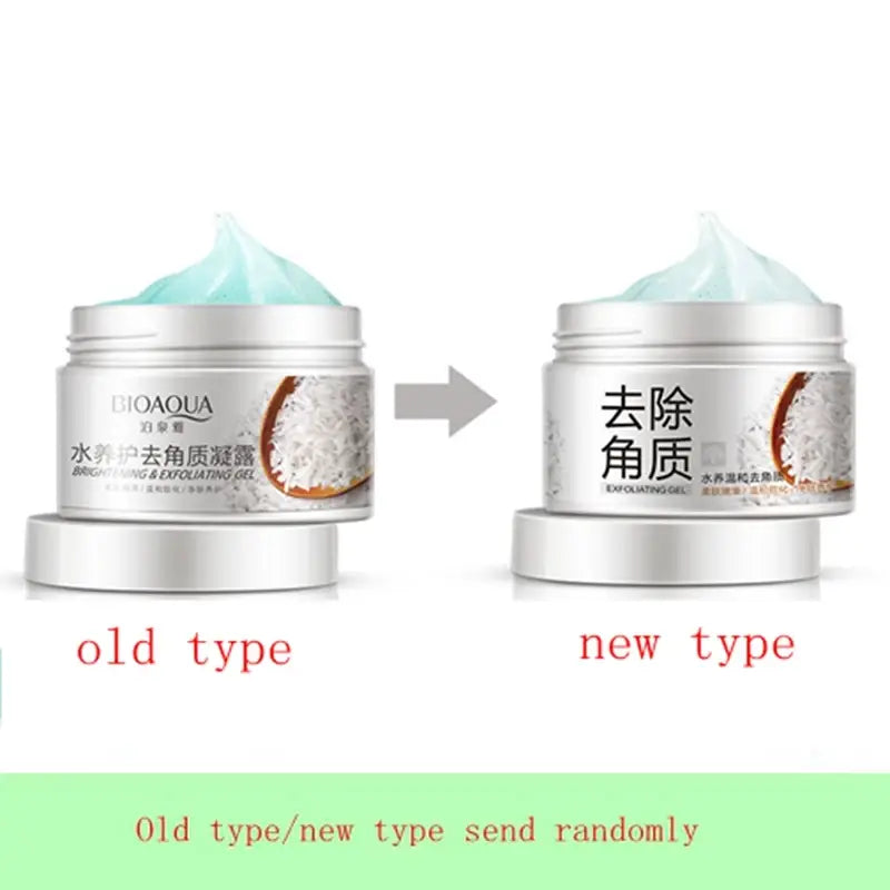 BIOAQUA Facial Cleanser Natural Facial Exfoliator Exfoliating Whitening Brightening Peeling Cream Gel Face Scrub Removal
