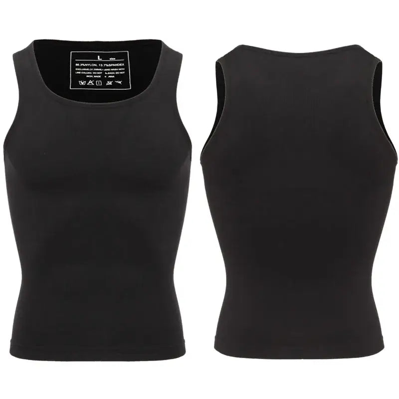 Chaleco moldeador de cuerpo adelgazante para hombres, control de abdomen y postura.
