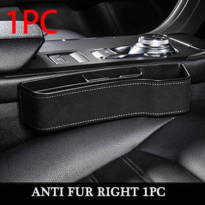 PU Leather Car Seat Gap Organizer with Cup Holder Tidy - Estalios