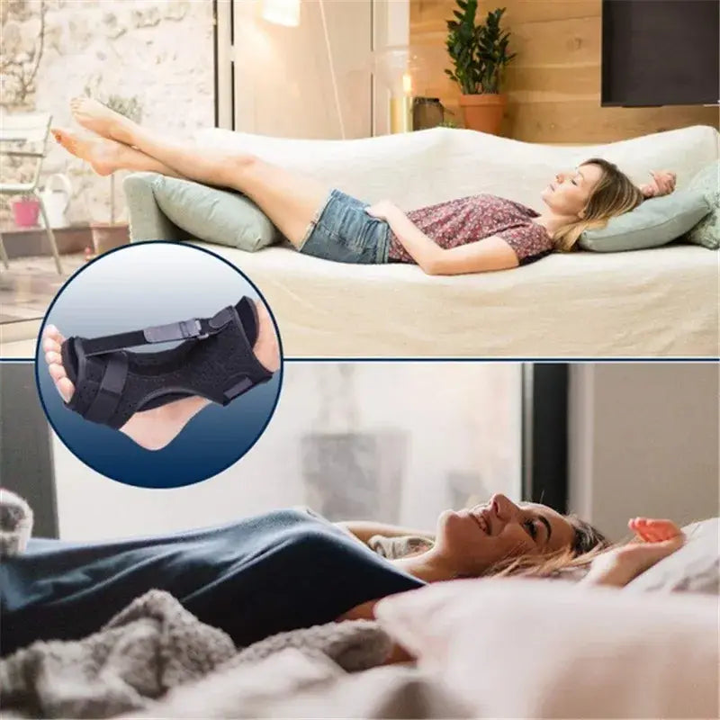 Férula nocturna ajustable para fascitis plantar y pie caído
