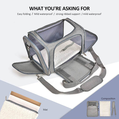 Soft-Sided Dog Carrier Backpack for Small Pets Airline Approved - Estalios