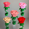 3D Rose Straw Toppers