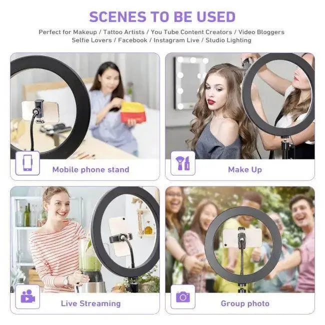 Level Up Your Selfies with Ultimate Ring Light Tripod - Estalios