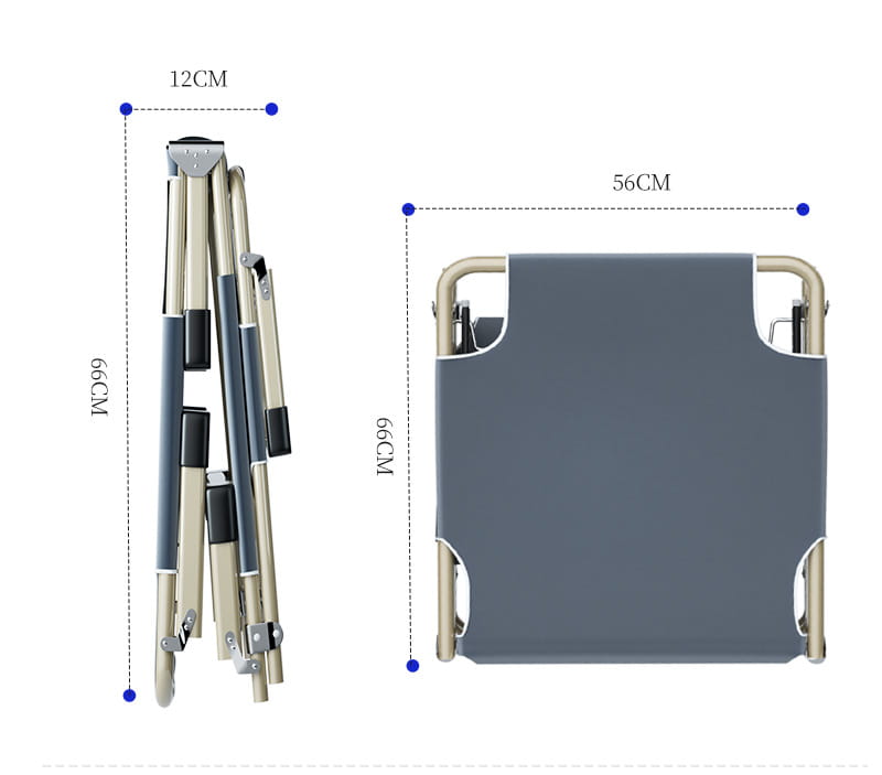 Comfortable Folding Bed with Adjustable Backrest for Adults During Office Lunch Breaks