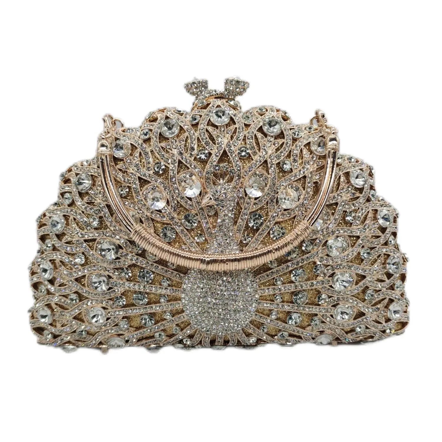 Large Peacock Diamond Every Night Bags Luxury