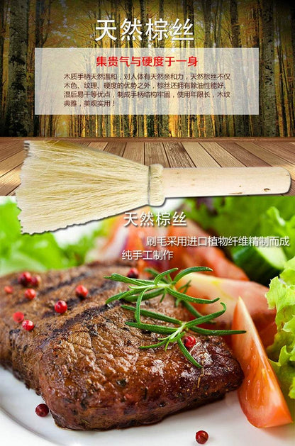 10 Pcs Palm Oil Brush Set for Wok and Bowl Cleaning - Estalios
