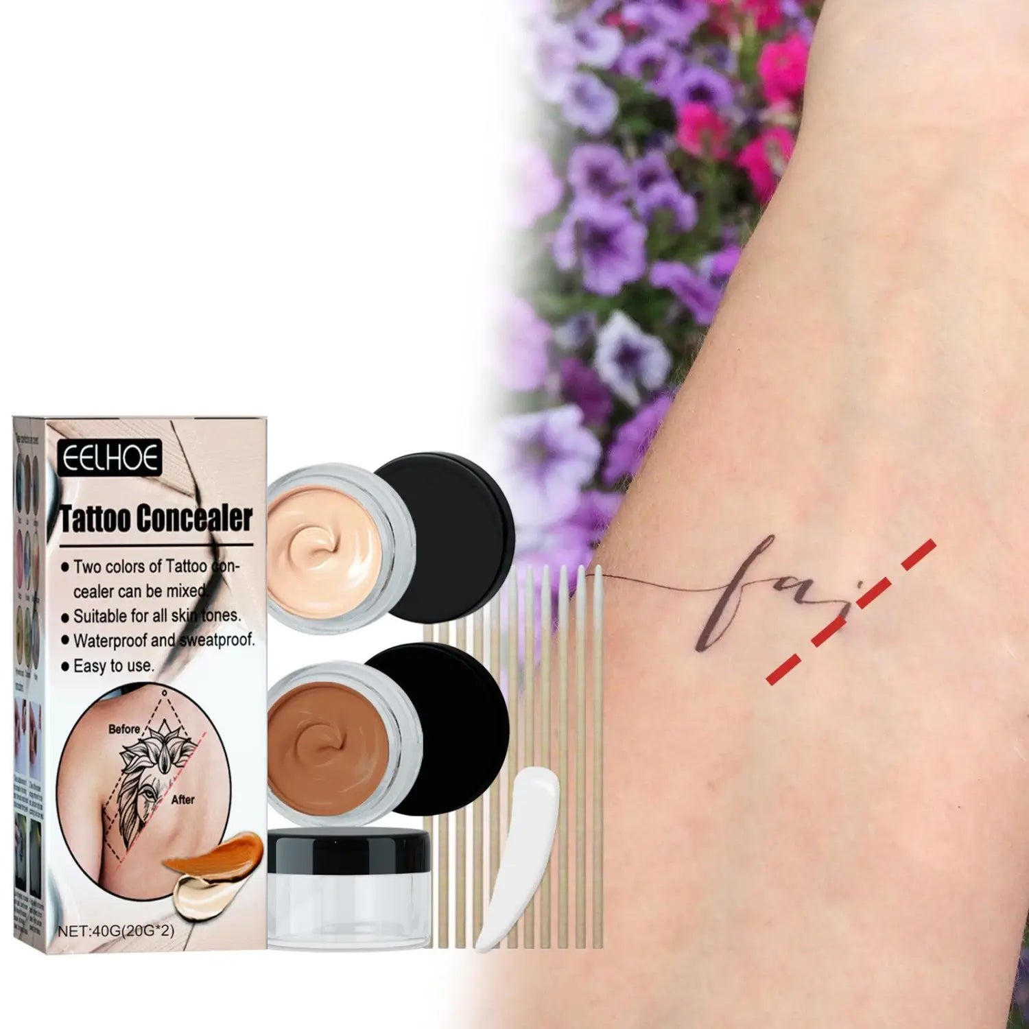 EELHOE Tattoo Concealer Waterproof Brightening Cover