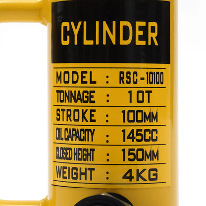 10T Portable Hydraulic Cylinder Short Jack for Auto Repair
