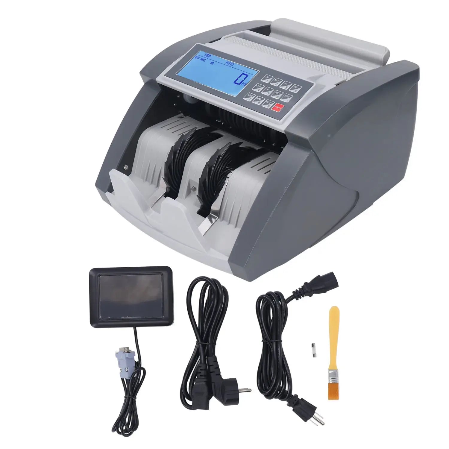 Geldschein-Fälschungsdetektor, Geldzählmaschine mit LCD-Display