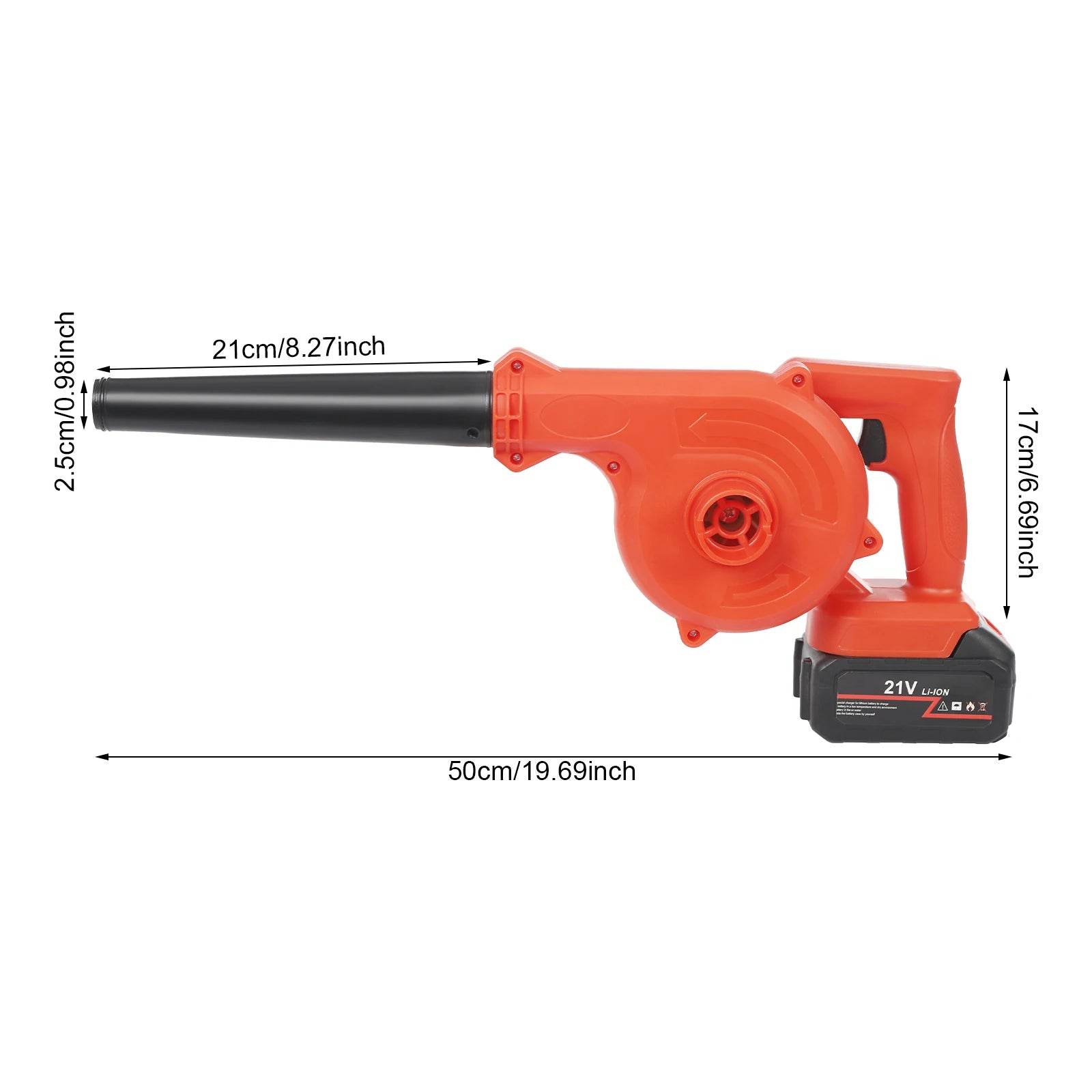 800W Electric Leaf Blower Battery Powered Adjustable Cleaning - Estalios