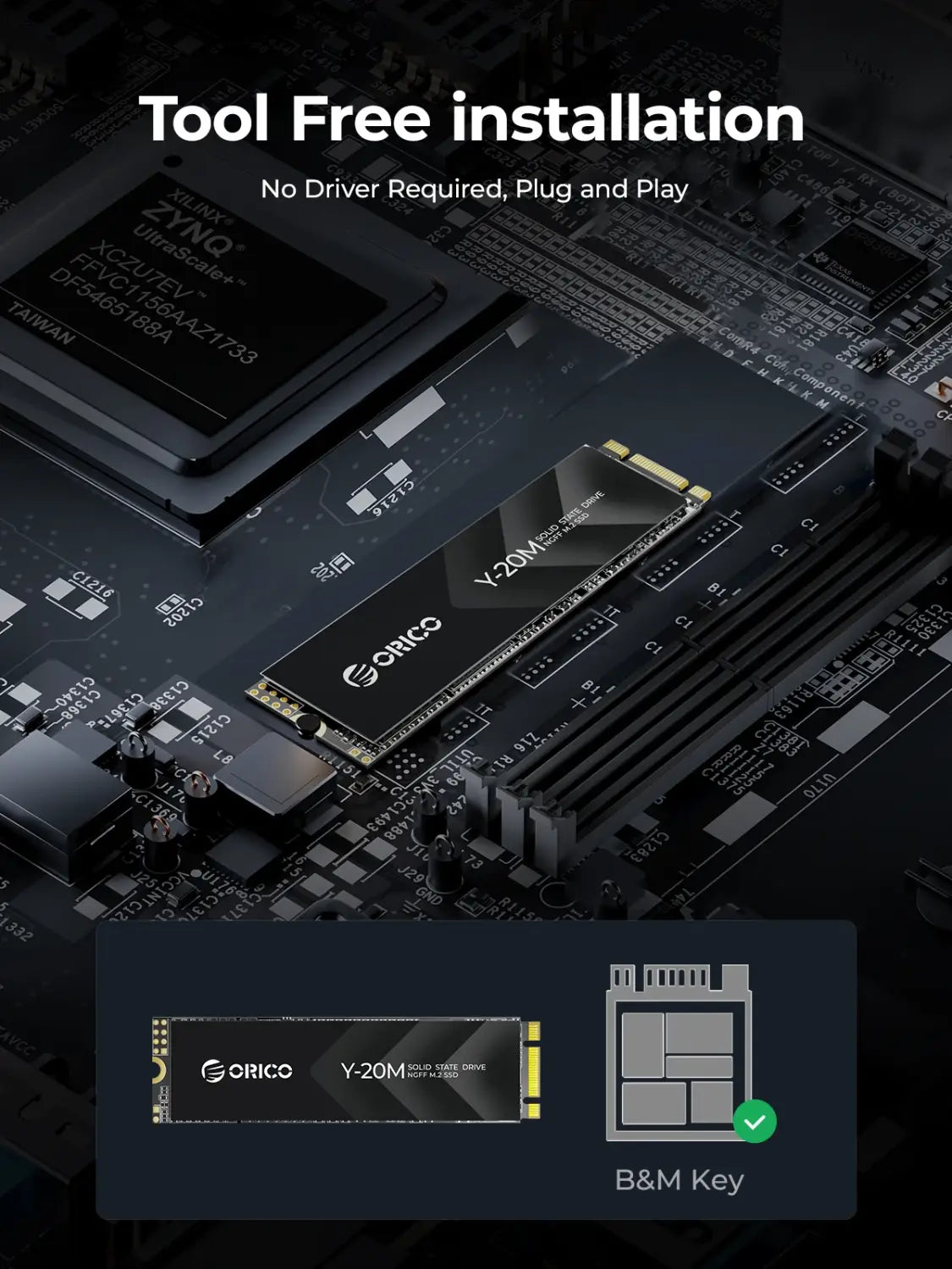 ORICO Y20M M.2 SATA SSD 1 TB 2 TB 4 TB für schnelles Speicher-Upgrade