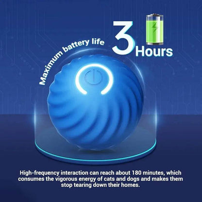 Dog Toy Ball Automatic Moving Interactive USB Chew Toy - Estalios
