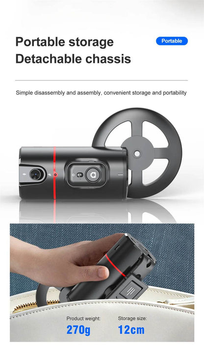 2025 New 360 Rotation Gimbal Stabilizer for Live Photography - Estalios