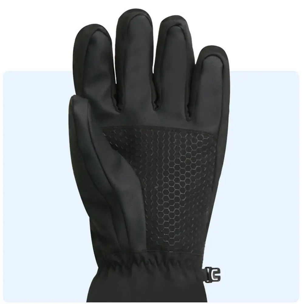 Calentador de manos eléctrico recargable de CC con 3 niveles de calor, guantes calefactables para motocicleta, pantalla táctil, invierno