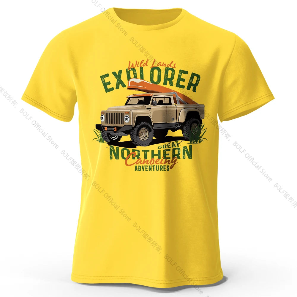 Military Off-Road Unisex WWII Jeep Graphic T-Shirt 100% Cotton
