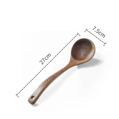 Kitchen Utensils Set Non-Stick Wooden Handle Cooking Tools - Estalios