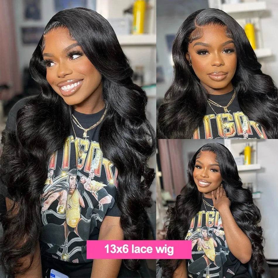 13x6 Body Wave Lace Front Wigs Human Hair 200% Density - Estalios