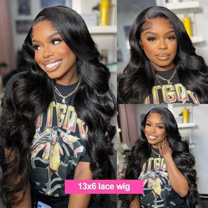 13x6 Body Wave Lace Front Wigs Human Hair 200% Density - Estalios