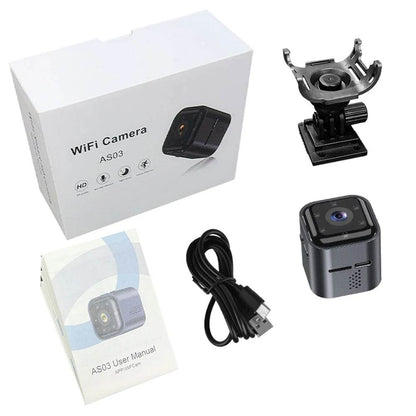 Wifi Mini Camera Two Way Audio Smart Wireless Camera Built-in Battery Surveillance Camera 960mAh for Indoor Outdoor Home Office - Estalios