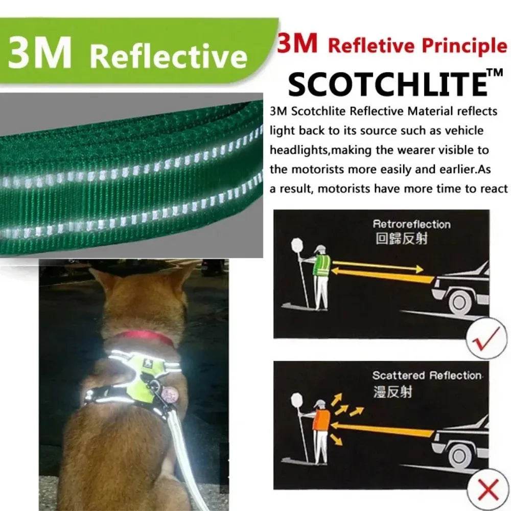 Reflective Adjustable Pet Dog Harness for All Sizes - Estalios