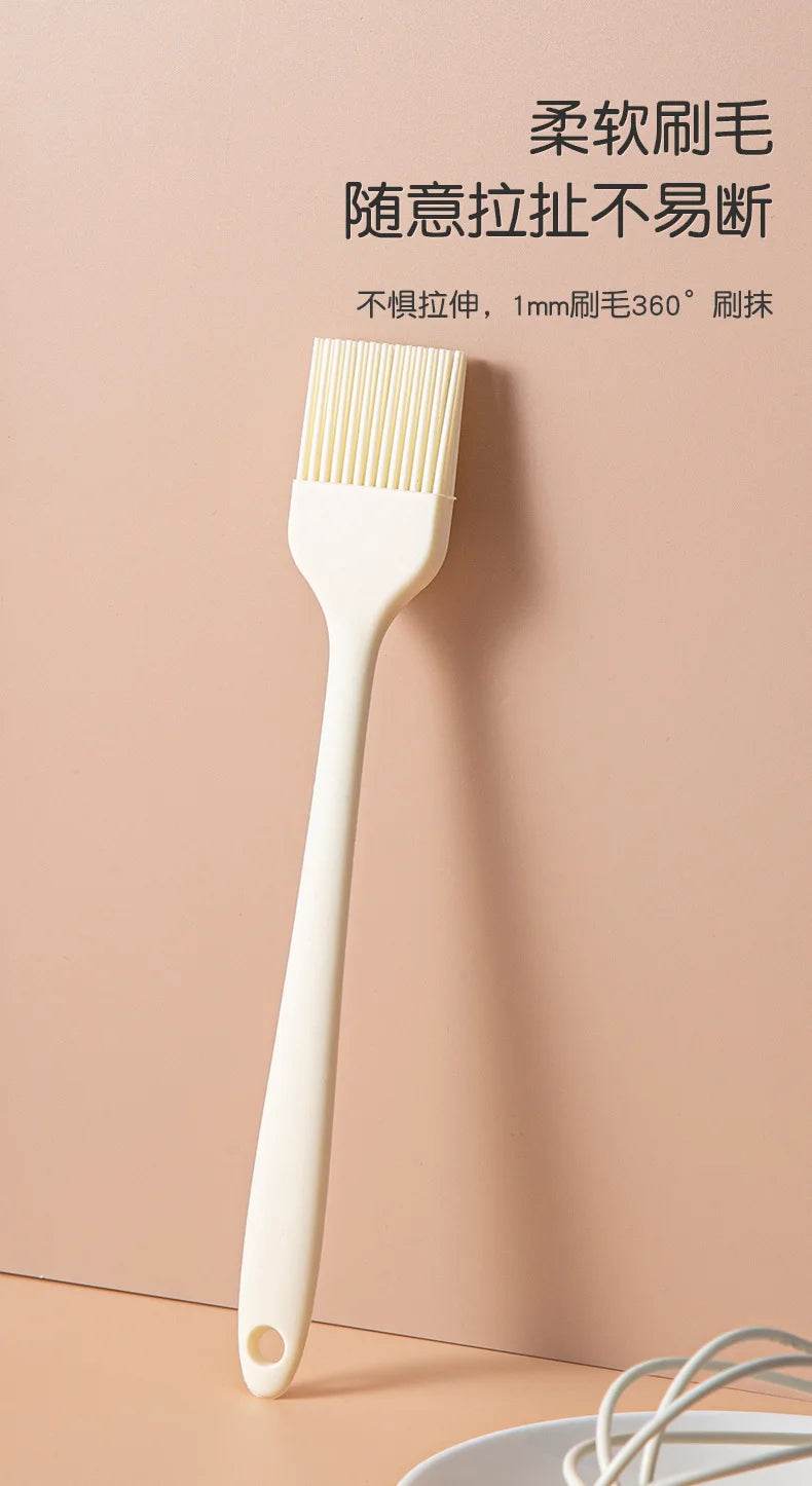 Silicone Baking Set with Spatula, Whisk, and Brush - Estalios