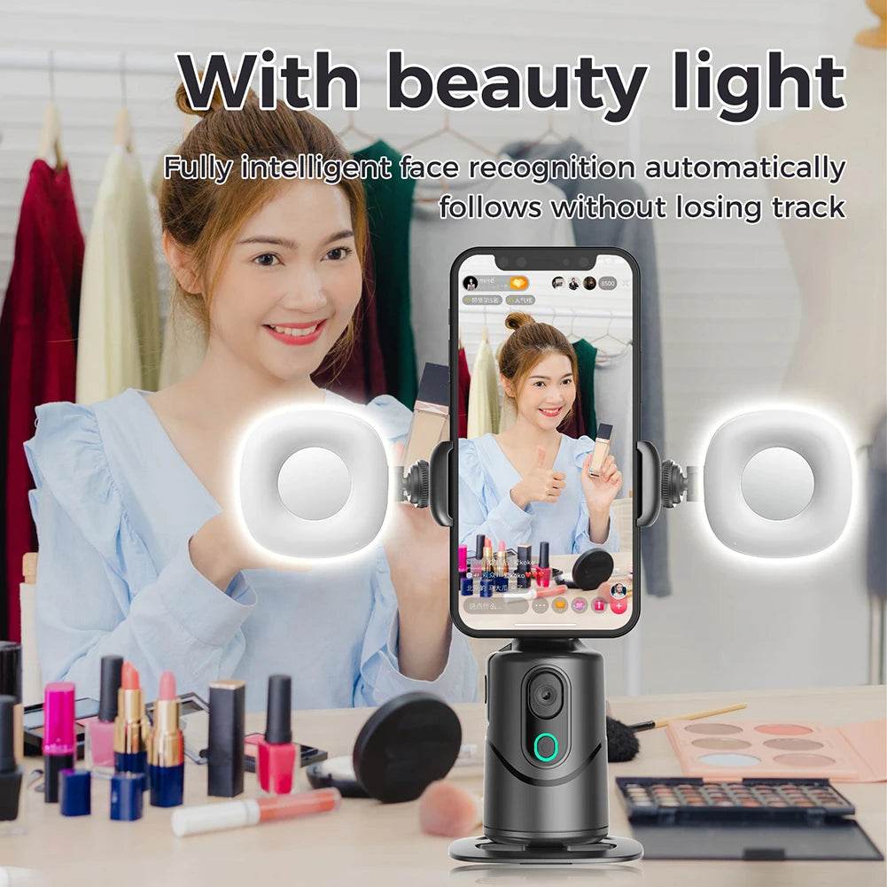 Auto Face Tracking Tripod with Gesture Control for Tiktok - Estalios