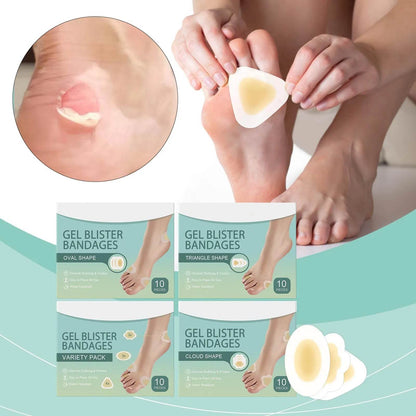 10pcs High Heels Gel Blister Bandages for Foot Protection - Estalios