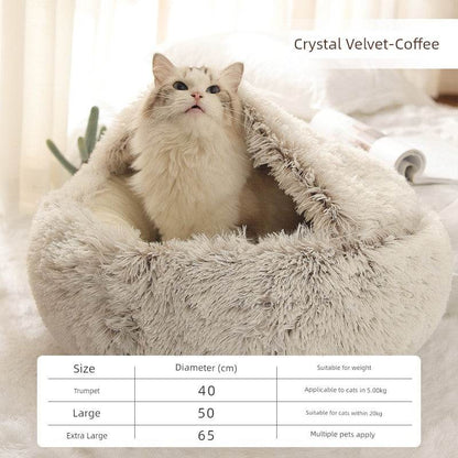 Cozy Cat Heattech Nest Dog Bed for Winter Sleep Comfort - Estalios