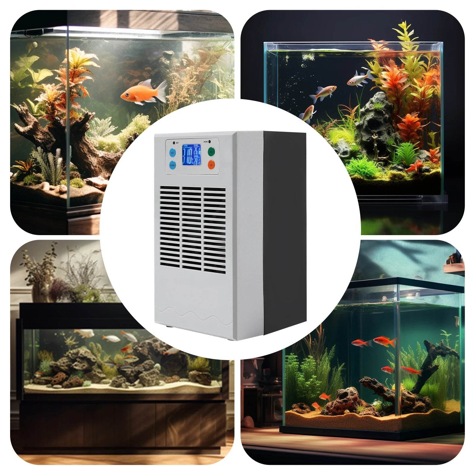 100W Aquarium Water Chiller for Constant Temperature Cooling - Estalios
