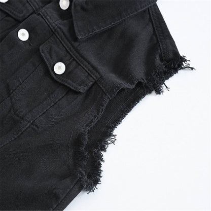 Men's New Fashion Sleeveless Denim Vest for Autumn Casual Wear - Estalios