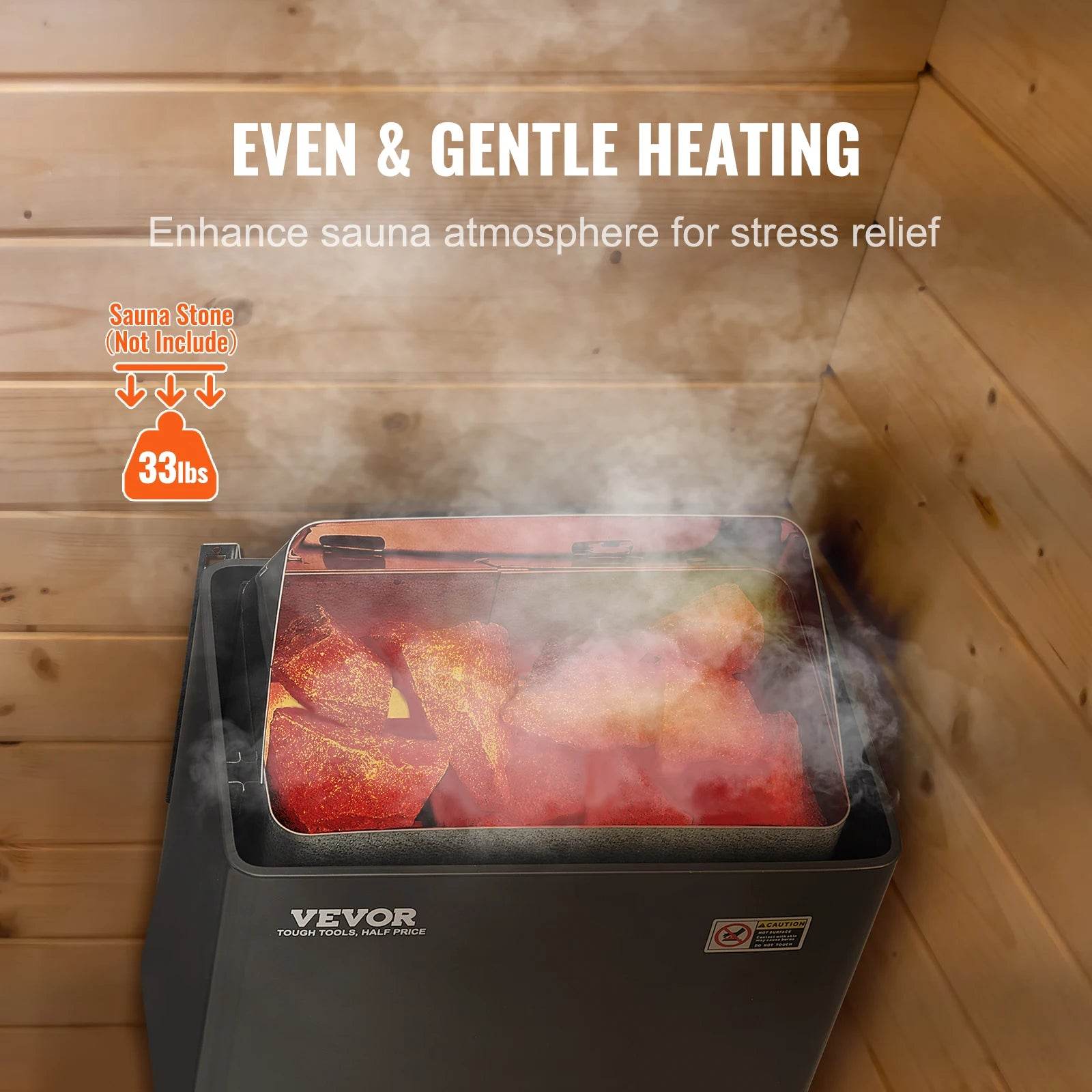 3KW Electric Sauna Heater with Internal Controller and Safety - Estalios