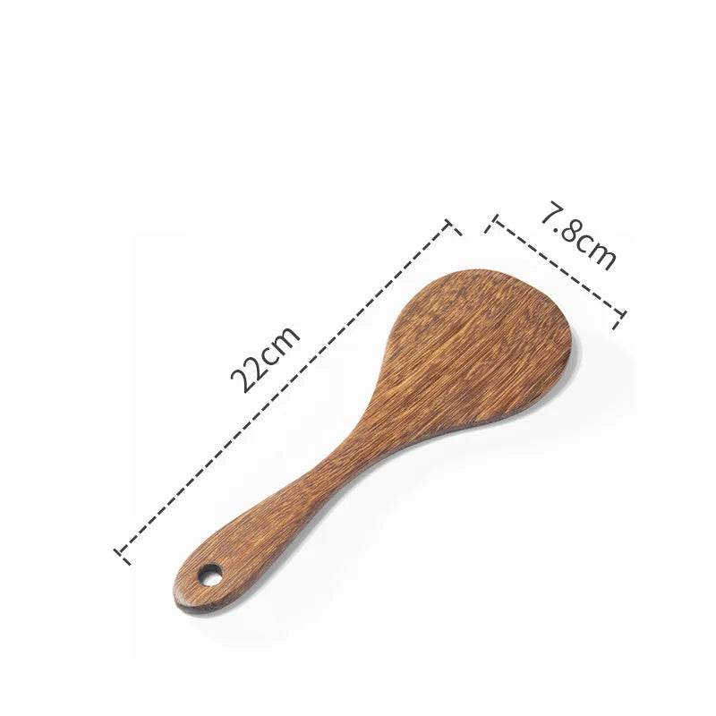 Kitchen Utensils Set Non-Stick Wooden Handle Cooking Tools - Estalios
