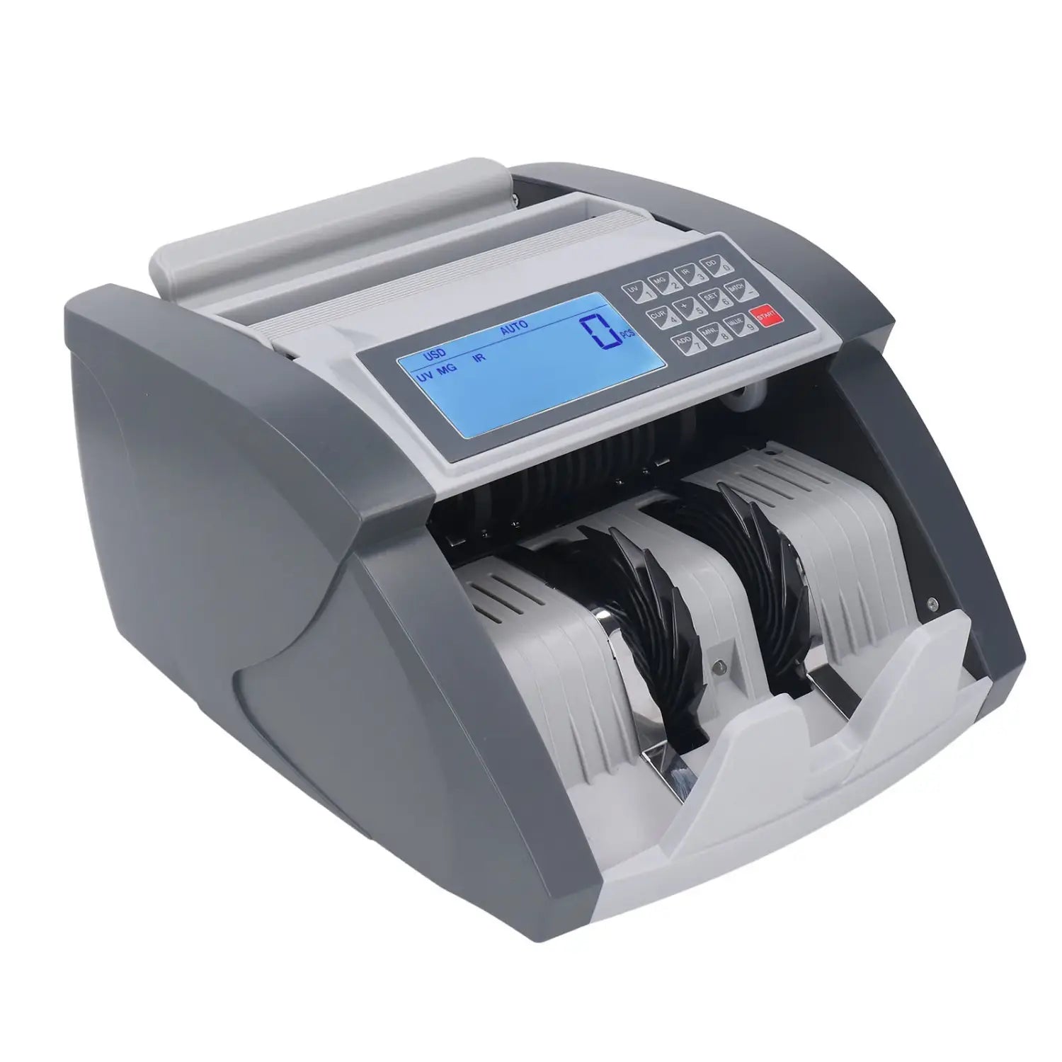 Geldschein-Fälschungsdetektor, Geldzählmaschine mit LCD-Display