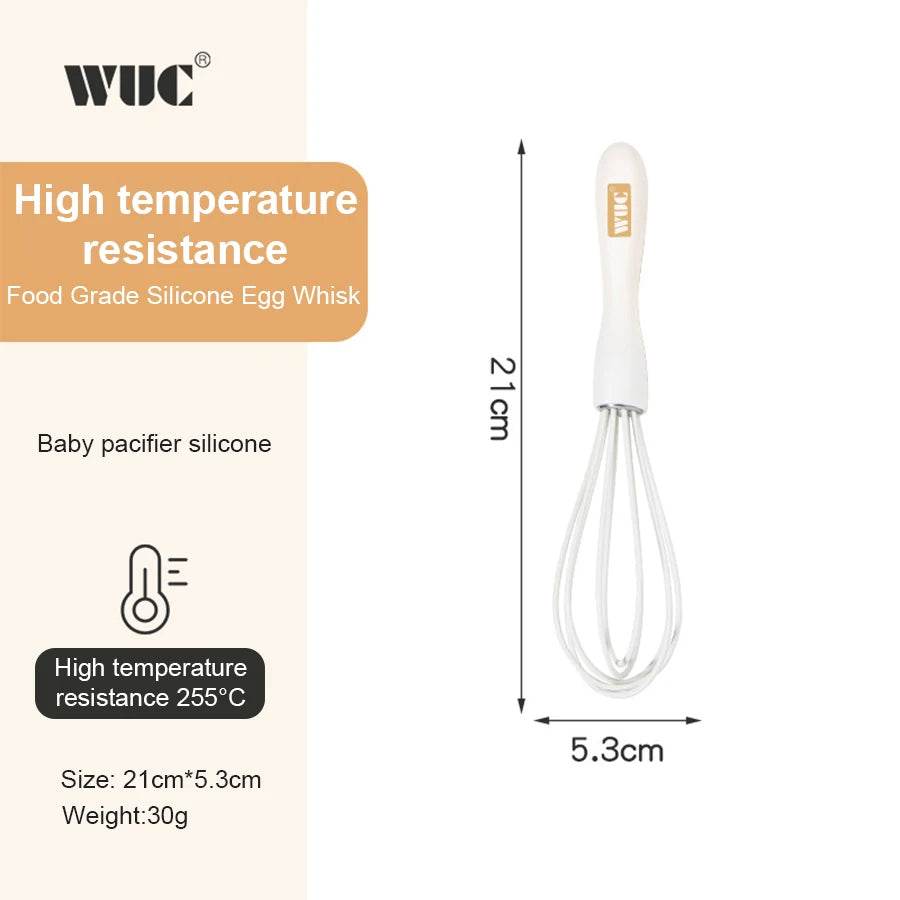 Silicone Baking Set with Spatula, Whisk, and Brush - Estalios