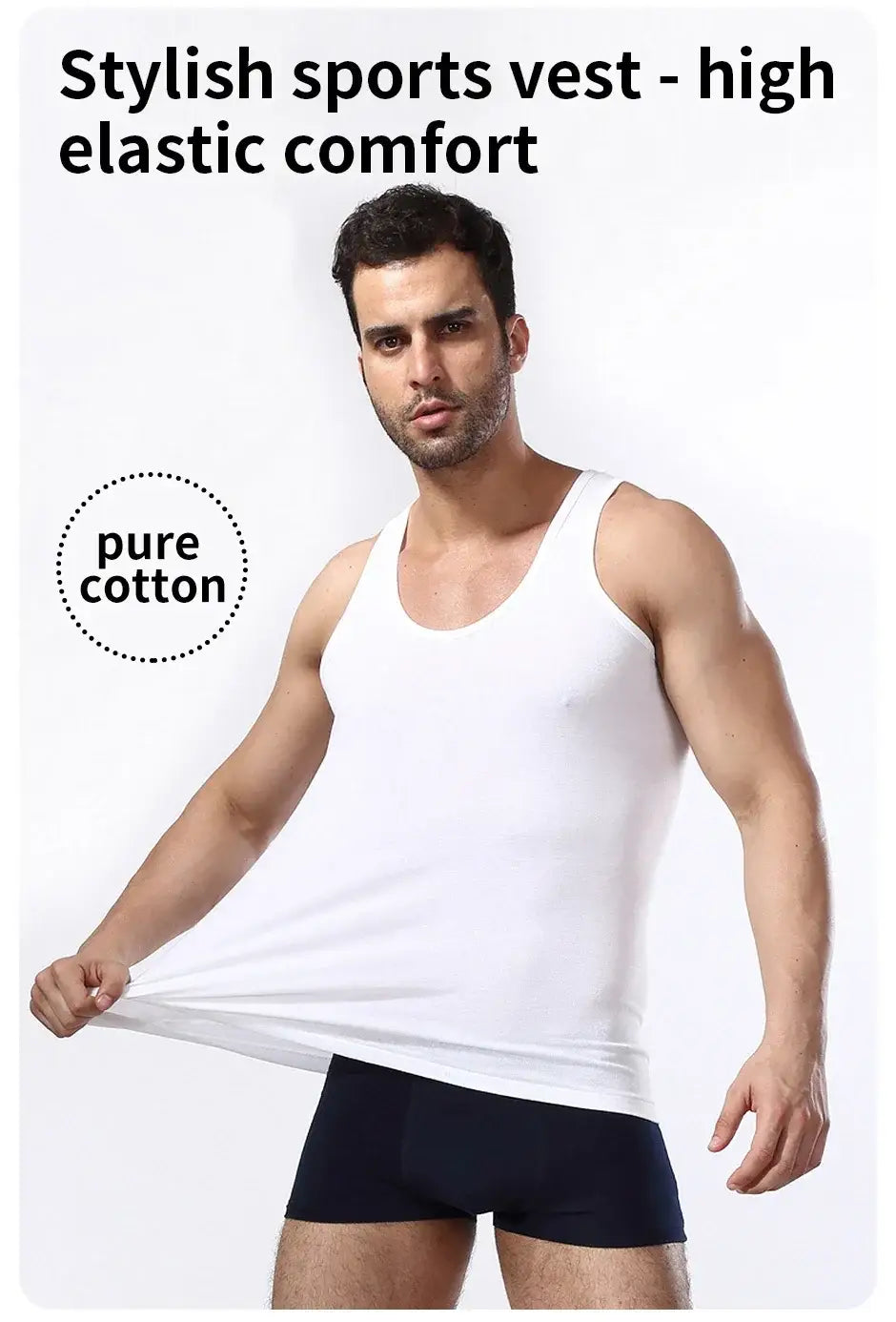 Asia XXL Narrow Shoulder Cotton Vests Sold