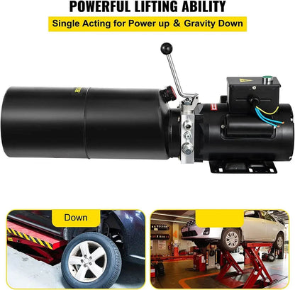 110V 2.64 Gallon Hydraulic Power Unit For Auto Lift Repair - Estalios