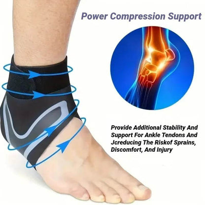2Pcs Adjustable Compression Ankle Brace for Pain Relief - Estalios