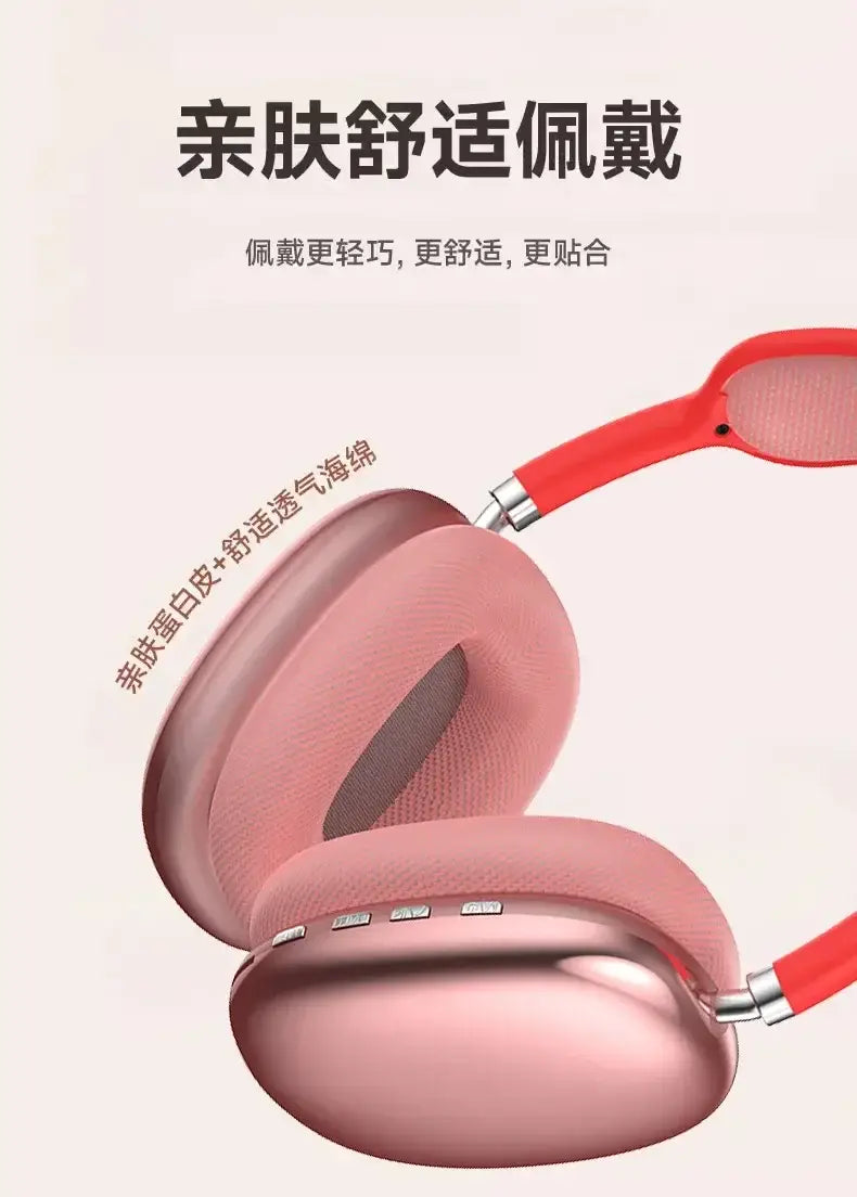 P9Promax Headset Wireless Bluetooth Stereo Headset Lead Cotton Type-C Charging Factory Direct