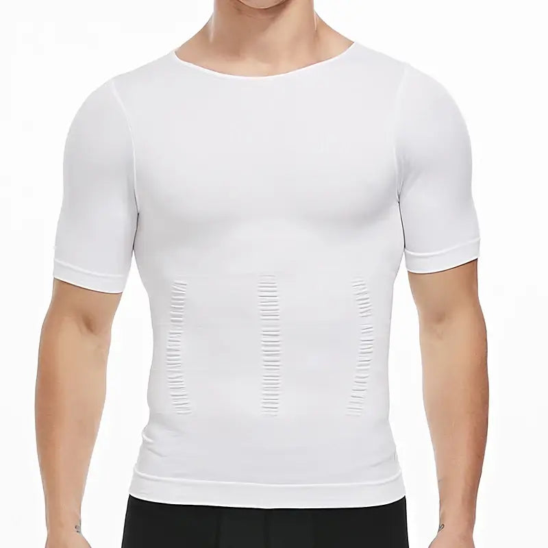 Camiseta moldeadora de pérdida de peso para hombre, camiseta de compresión adelgazante