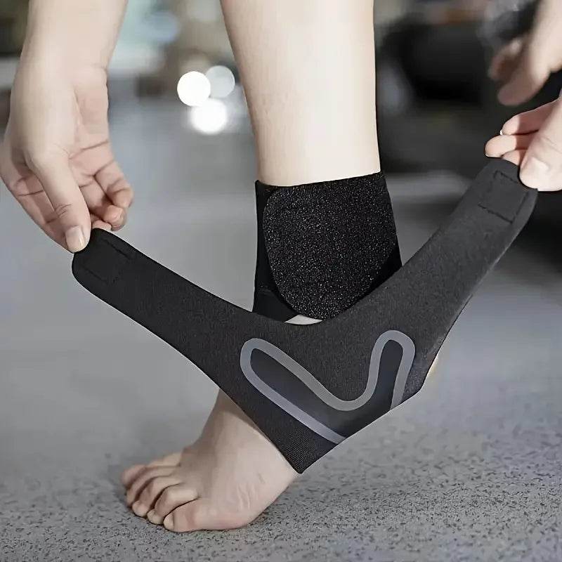 1 Pair Fitness Sports Ankle Brace Adjustable Compression Support - Estalios
