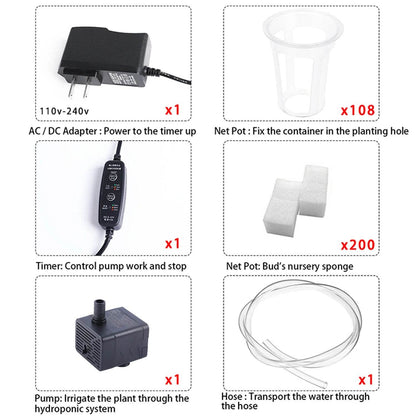 Hydroponics Growing System Kit for Vegetables and Herbs - Estalios