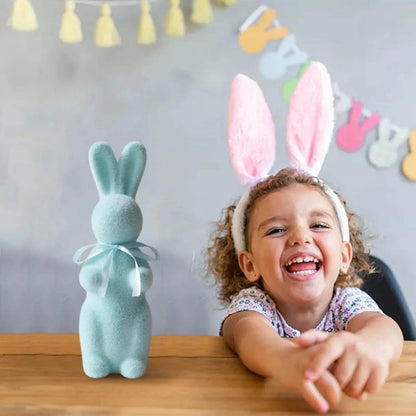 Easter Bunny Figurines With Bowtie - Estalios