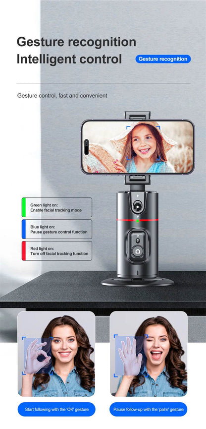 2025 New 360 Rotation Gimbal Stabilizer for Live Photography - Estalios