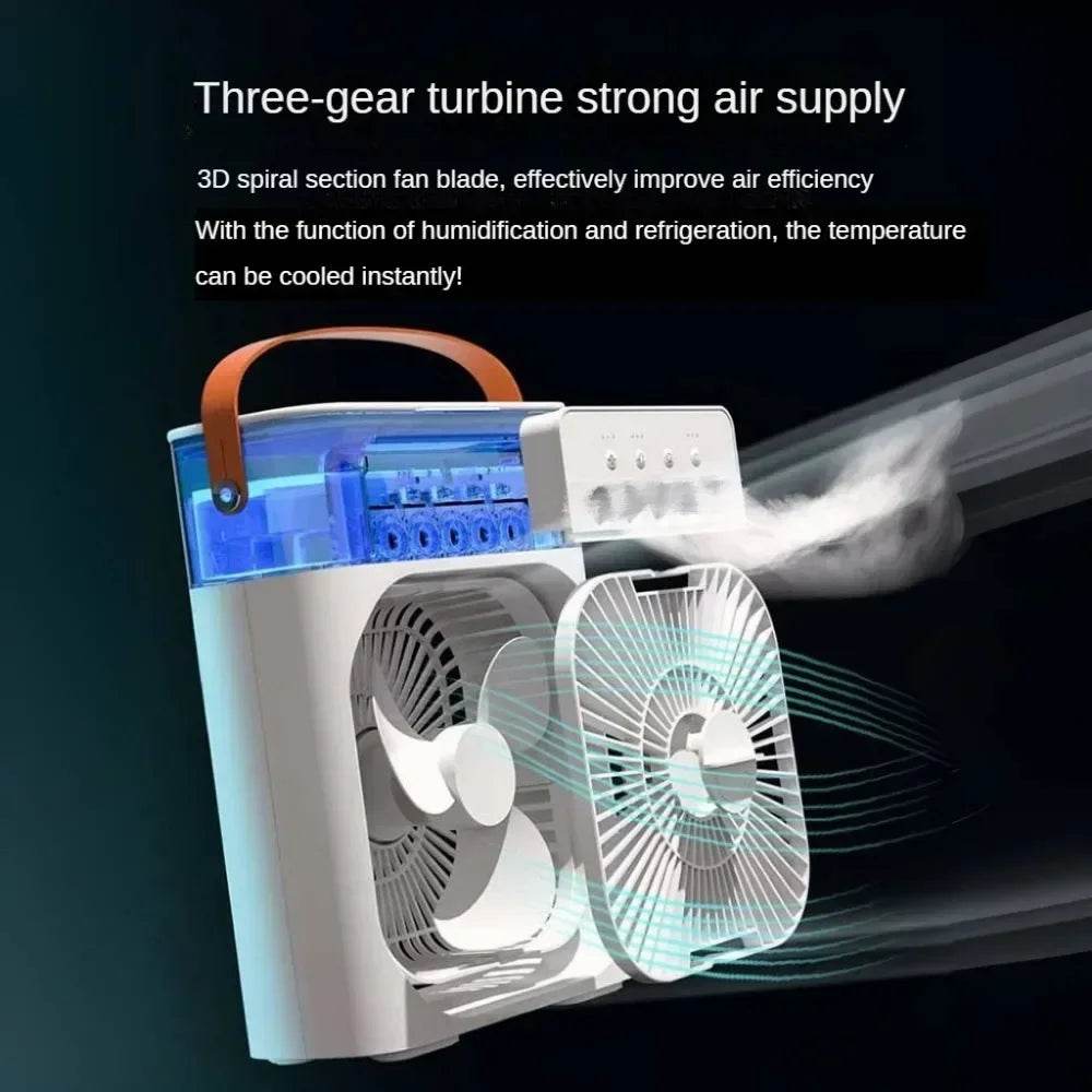 Summer Cooling Fan Desktop Humidifier Portable Spray Chiller - Estalios
