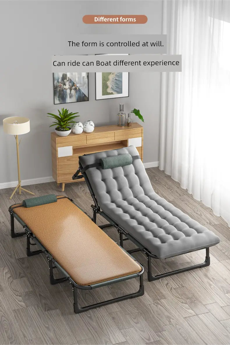 Jie’an Xi Lunch Break Folding Bed Single Bed Adult Office Station Siesta Appliance Recliner Simple Bed Camp Bed
