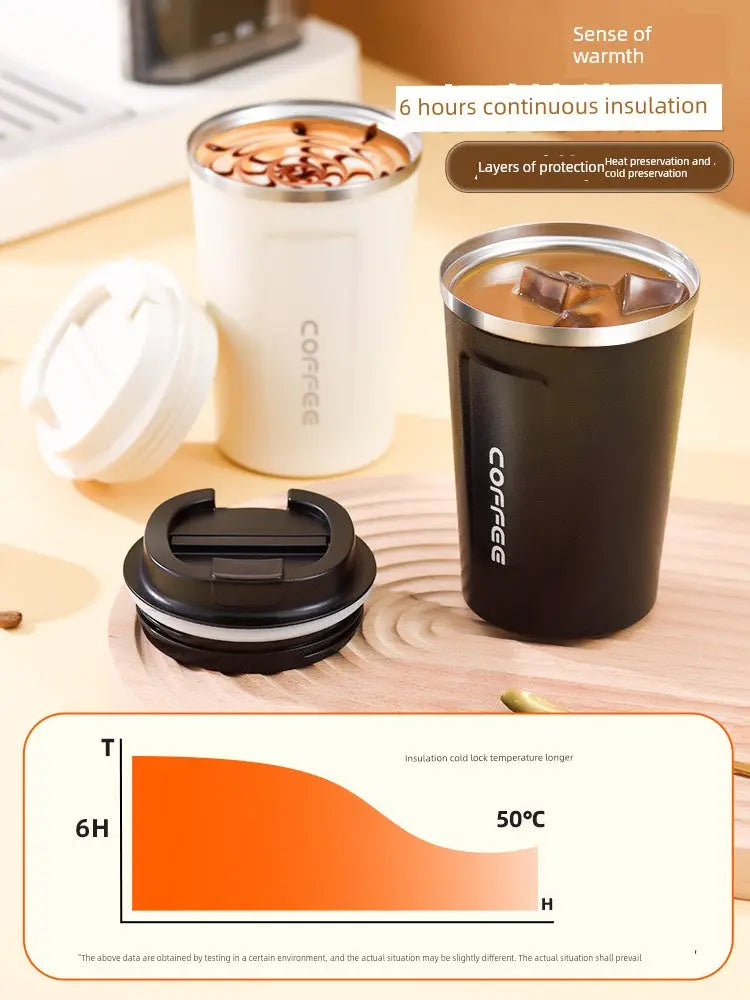 Luxury Stainless Steel Coffee Thermos Tumbler with Insulation for Coffee Lovers on the Go
