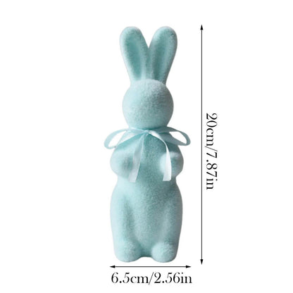 Easter Bunny Figurines With Bowtie - Estalios