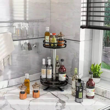 360 Rotation Spice Rack Multi-Layer Kitchen Organizer Tray - Estalios