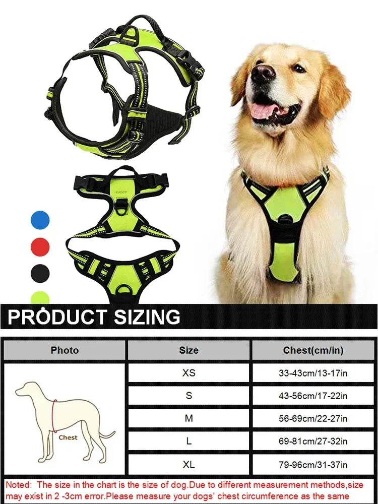 Reflective Adjustable Pet Dog Harness for All Sizes - Estalios